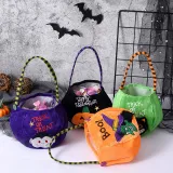 Halloween Colorful Cartoon Candy Holder Buckets For Kids Pumpkin Evil Trick-or-Treating Bags