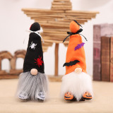 Halloween Decorations Faceless Doll With LED Lights Non-woven Ghost Old Man Doll Gandalf Ornaments