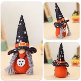 Halloween Decorations Faceless Doll With LED Lights Gnomies Couple With Hat Gandalf Ornaments