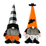 Halloween Decorations Faceless Doll With LED Lights Boo Gnomies With Hat Gandalf Ornaments