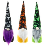 Halloween Decorations Faceless Gnomies With Skulls Print Hat Gandalf Ornaments