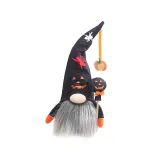 Halloween Decorations Faceless Doll With LED Lights Non-woven Ghost Old Man Doll Gandalf Ornaments