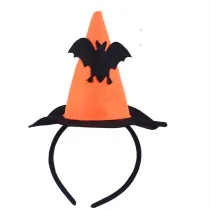 Halloween Party Headband Pumpkin Bat Masquerade Witch Hat Dress Up Hair Accessories