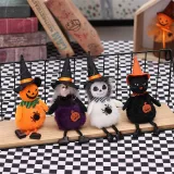 Halloween Decorations Faceless Doll With Pumpkin Ghost Witch Cat Doll Party Ornaments