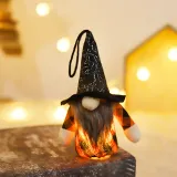 Halloween Decorations Faceless Doll With LED Lights Non-woven Forest Man Doll Gandalf Ornaments