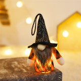 Halloween Decorations Faceless Doll With LED Lights Non-woven Forest Man Doll Gandalf Ornaments