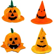 Halloween Party Cute Ghost Face Pumpkin Witch Hat Dress Up Hair Accessories