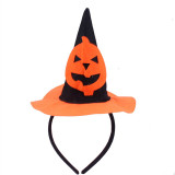 Halloween Party Headband Pumpkin Bat Masquerade Witch Hat Dress Up Hair Accessories