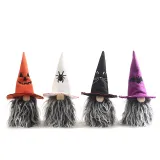Halloween Decorations Faceless Doll With Bat Spider Cat Pumpkin Hat Gandalf Ornaments