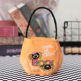 Halloween Colorful Cartoon Candy Holder Buckets For Kids Cat Bats Trick-or-Treating Bags