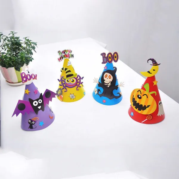 Halloween Party Boo Bat Spider Pumpkin Skeleton Witch Hat Dress Up Hair Accessories