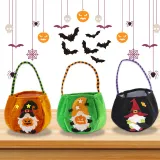 Halloween Colorful Cartoon Candy Holder Buckets For Kids Pumpkin Gnomies Trick-or-Treating Bags