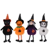 Halloween Decorations Faceless Doll With Pumpkin Ghost Witch Cat Doll Party Ornaments