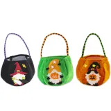 Halloween Colorful Cartoon Candy Holder Buckets For Kids Pumpkin Gnomies Trick-or-Treating Bags
