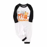 Halloween Orange One Piece Baby Bodysuit My First Halloween Pumpkins Spider Web Jumpsuit