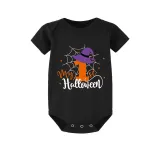 Halloween Orange One Piece Baby Bodysuit My First Halloween Witch Hat Spider Web Jumpsuit
