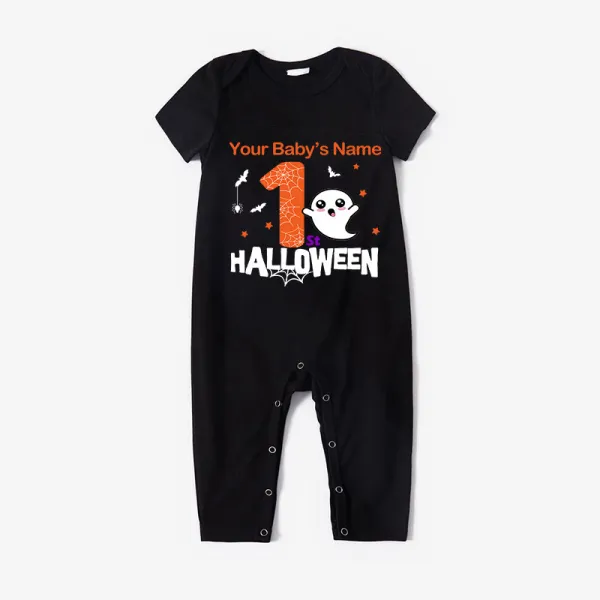 Halloween Custom One Piece Baby Bodysuit My First Halloween Ghost Jumpsuit