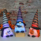 Halloween Decorations Faceless Gnomies With Lights Pumpkin Bat Skull Gandalf Ornaments