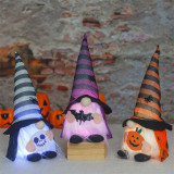 Halloween Decorations Faceless Gnomies With Lights Pumpkin Bat Skull Gandalf Ornaments