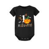 Halloween Black One Piece Baby Bodysuit My First Halloween Cat Pumpkin Jumpsuit