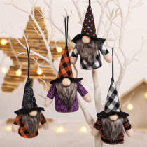 Halloween Decorations Faceless Doll With LED Lights Non-woven Forest Man Doll Gandalf Ornaments