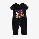 Halloween Gray One Piece Baby Bodysuit My First Halloween Pumpkin Ghost Jumpsuit