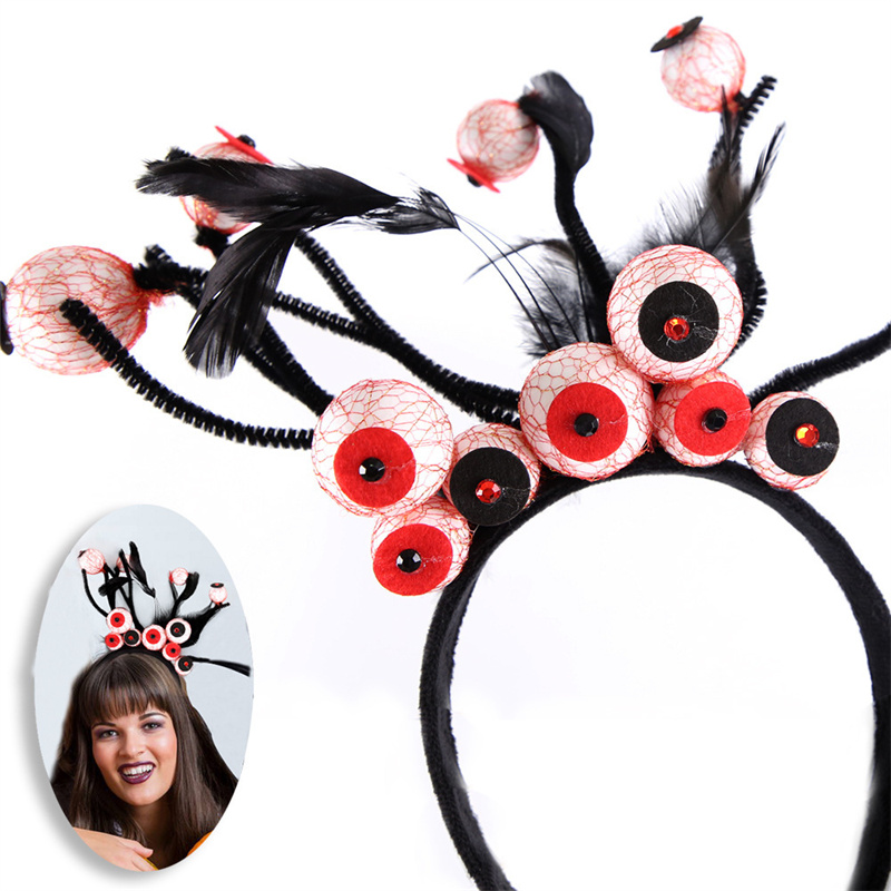 Halloween Headband Horrible Eyes Blood Horror Dress Up Hair Accessories