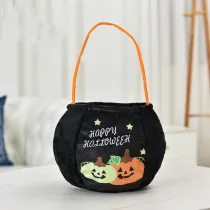 Halloween Colorful Cartoon Candy Holder Buckets For Kids Ghost Pumpkin Owl Bat Black Candy Bags