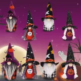Halloween Decorations Faceless Doll With LED Lights Gnomies Couple With Hat Gandalf Ornaments