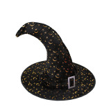 Halloween Witch Hat Party Costume Decoration Moon And Stars Hat