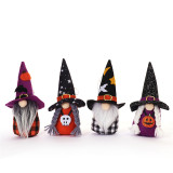 Halloween Decorations Faceless Doll With LED Lights Gnomies Couple With Hat Gandalf Ornaments