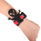 Halloween Skull Bat Bracelet For Kids Gift Slap Bracelets 4PCS Set