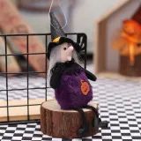 Halloween Decorations Faceless Doll With Pumpkin Ghost Witch Cat Doll Party Ornaments