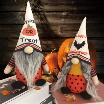 Halloween Decorations Faceless Gnomies With Hat Pumpkin Bat Gandalf Ornaments