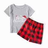 Christmas Matching Family Pajamas Merry Christmas Short Pajamas Set