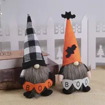 Halloween Decorations Faceless Doll With LED Lights Boo Gnomies With Hat Gandalf Ornaments