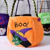 Halloween Colorful Cartoon Candy Holder Buckets For Kids Pumpkin Evil Trick-or-Treating Bags