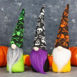 Halloween Decorations Faceless Gnomies With Skulls Print Hat Gandalf Ornaments