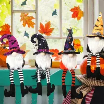 Halloween Decorations Faceless Doll Long-legged Gnomies With Hat Gandalf Ornaments