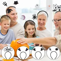 Halloween Headband Happy Halloween Sign Dress Up Hair Accessories