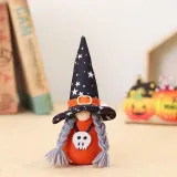 Halloween Decorations Faceless Doll With LED Lights Gnomies Couple With Hat Gandalf Ornaments