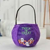 Halloween Colorful Cartoon Candy Holder Buckets For Kids Ghost Pumpkin Owl Bat Purple Candy Bags