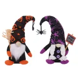 Halloween Decorations Faceless Gnomies Hold Up Broom Sign Forest Man Gandalf Ornaments