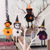 Halloween Decorations Faceless Doll With Pumpkin Ghost Witch Cat Doll Party Ornaments