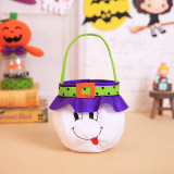 Halloween Colorful Cartoon Candy Holder Buckets For Kids Pumpkin Evil Cat Candy Bags