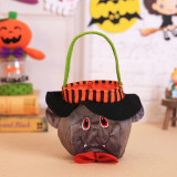 Halloween Colorful Cartoon Candy Holder Buckets For Kids Pumpkin Evil Cat Candy Bags