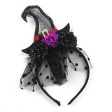 Halloween Witch Sequin Spot Hairband Holiday Party Dance Decoration Witch Headband