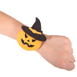 Halloween Pumpkin Ghost Skull Bracelet For Kids Gift Slap Bracelets 4PCS Set