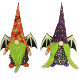 Halloween Decorations Faceless Gnomies With Bat Wings Witch Hat Gandalf Ornaments