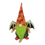 Halloween Decorations Faceless Gnomies With Bat Wings Witch Hat Gandalf Ornaments
